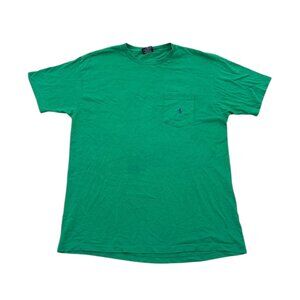 Men’s Vintage Polo by Ralph Lauren t shirt green single stitch cotton 1990s